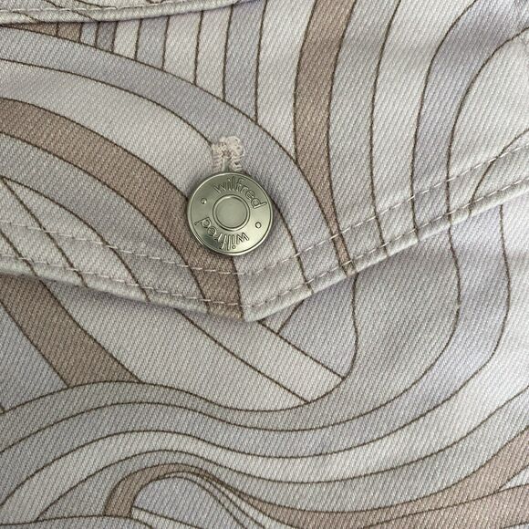 NWOT Aritzia Wilfred Free Gaze Jacket Denim Swirls‎ Size XS - Picture 7 of 14